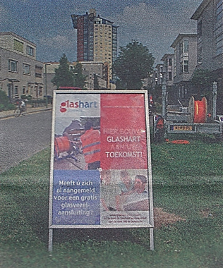 Poster Glashart met op de achtergrond de Sequoia