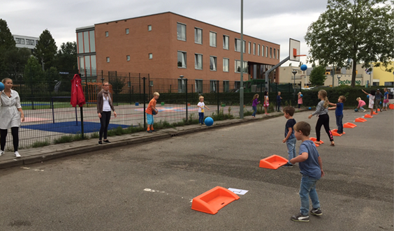 Wedstrijd stoepranden