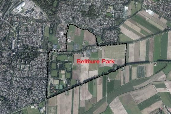 Kaart locatie Belthure Park