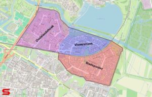Wijk Stadspolders met wijkdelen Stadspolder, Vissershoek en Oudelandshoek