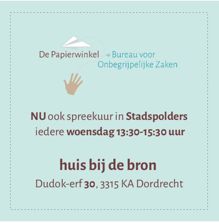 De Papierwinkel is een initiatief van Stichting Helpende Handen Nederland